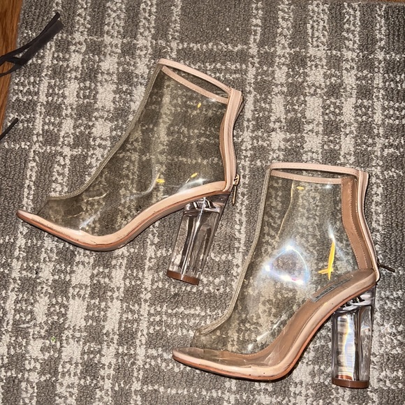 Cape Robbin Clear Peep toe Booties - Picture 1 of 2